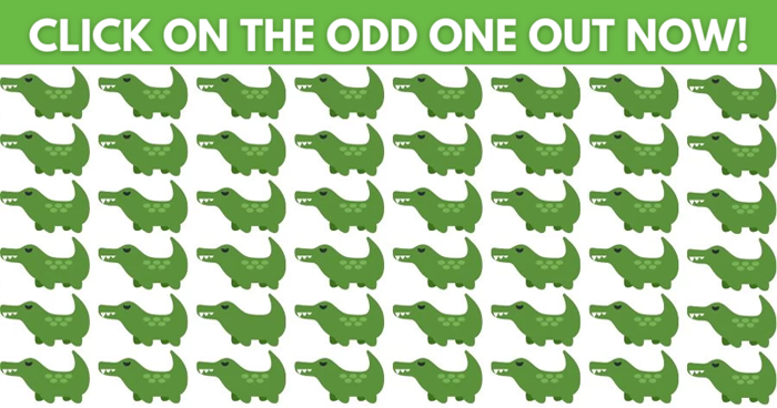 Only Smartest Individuals Can Find The Odd Crocodile Out – Mydailyquizz